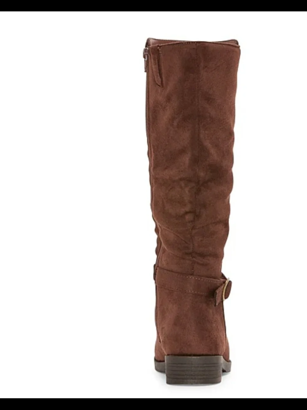 Women's Over-the-Knee Suede-Look Boots in Dark Brown New $28